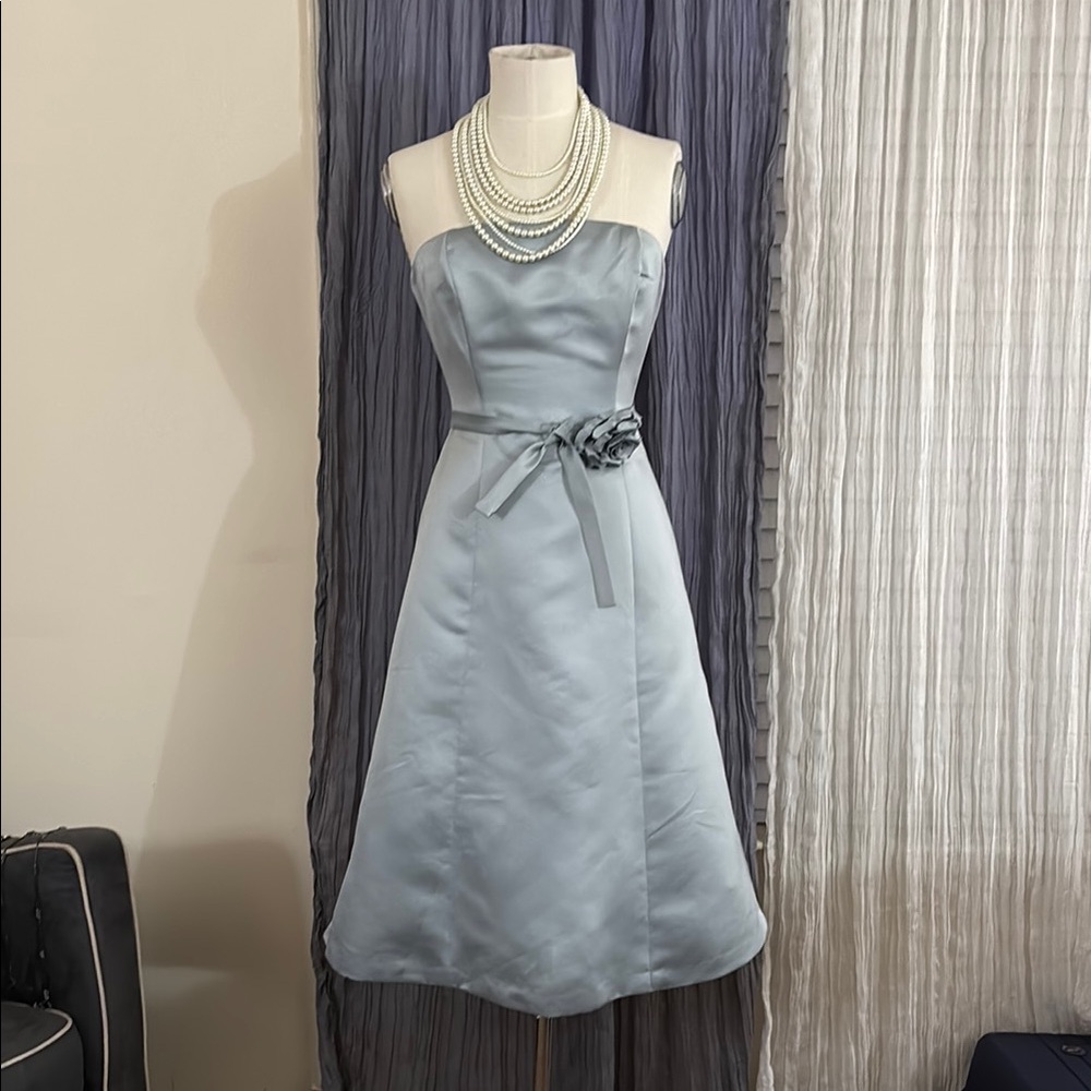 BCBGMaxAzria Strapless Sky Blue Dress